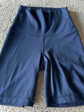 Yogalicious Navy High-Waist Bike Shorts